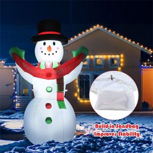 6 Feet Inflatable Christmas Snowman Outdoor Holiday Yard Decorations for the Christmas Season - Product Image 6