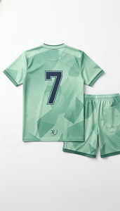 ชุดเสื้อและกางเกงวอลเลย์บอลสีงาช้างสไตล์วินเทจยุค 90 แบบขายส่ง รับผลิตตามสั่ง (OEM) ซับเหงื่อได้ดี ชุดทีมแบบซับลิเมชั่น ชุดกีฬา - Product Image 2