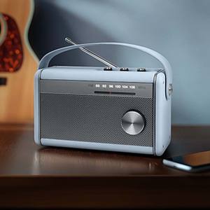 Radio FM Portátil de Estilo Retro al por Mayor, Altavoz Inalámbrico con Icono de Frecuencia Iluminado, Mono 5W, Batería Integrada, Carcasa de Plástico - Product Image 5