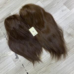 Cabello Humano Vietnamita Sin Pegamento, Cabello Liso Natural Marrón, Cierre de Encaje, Cabello Vietnamita Virgen, Pelucas Suizas Negras Naturales - Product Image 5