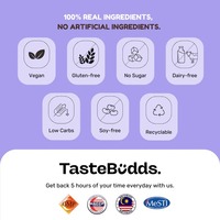 TASTEBUDDS Lot de 5 poudres instantanées de remplacement de repas au champignon, protéines de pois et huile MCT, préparation facile en 15 secondes
