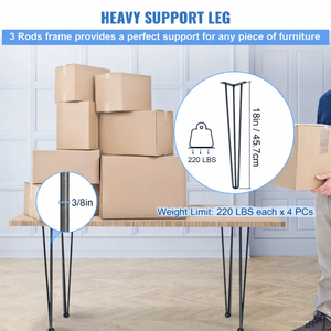 Heavy Duty Square Metal <b>Table</b> <b>Legs</b> for Dining <b>Table</b> Office Desk Easy Installation Furniture Base OEM EDPTBL000 - Product Image 1