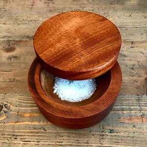 Household Wood Suger & Salt Bowls Natural Wooden Bowl With Spoon for Customized Size Hot Sale Product Free Sample - Product Image 5