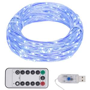 Guirnalda de Luces LED de Cobre Azul de 98.4 Pies, Producto de Otra Categoría - Product Image 1