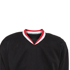 Maillot de hockey sur glace personnalisé pour homme, col en V, manches longues, polyester respirant, coupe régulière pour adulte - Product Image 3