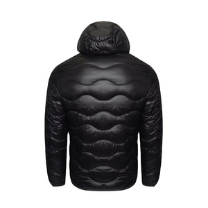New Arrival <b>Men's</b> Winter Puffer <b>Jacket</b> Canvas Eco-Friendly Windproof Breathable Waterproof Insulated <b>Filled</b> Zipper Closure - Product Image 2