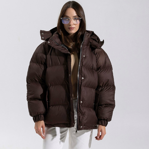 Vestes d'hiver personnalisées OEM de haute qualité, vêtements d'extérieur, veste matelassée à fermeture éclair pour femmes - Product Image 3