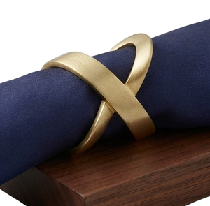 Elegant Metal Accessories Unique Style Gold Plated Metal <b>Napkin</b> Ring Table Decor Wedding Banquet Birthday <b>Party</b> <b>Napkin</b> Ring - Product Image 3