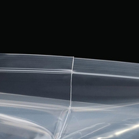 Nouveaux sacs d'emballage en plastique transparent imperméables à fond plat pour aliments et noix avec fermeture éclair