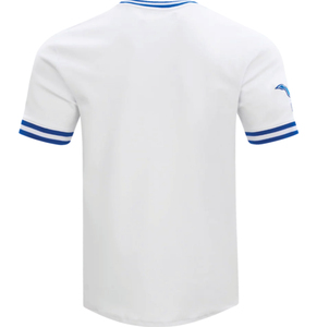 Camiseta de Béisbol Blanca de Detroit, Unisex, Manga Corta, Cuello Redondo, Corte Holgado, 100% Algodón, Transpirable, Diseño Sólido - Product Image 2