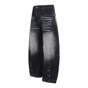 Women Barrel Leg <b>Jeans</b> Oversized denim Whisker Denim <b>Jeans</b> Ultra-<b>Soft</b> Breathable Eco-Friendly Premium Quality Fabric - Product Image 3