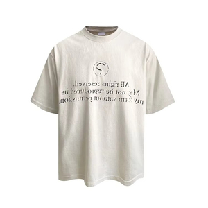 เสื้อยืดผู้ชายสั่งทำพิเศษจากผ้าฝ้ายพรีเมียม พิมพ์ลายซิลค์สกรีน เป็นมิตรต่อสิ่งแวดล้อม ทรงหลวม นุ่ม ระบายอากาศได้ดี เหมาะสำหรับสวมใส่ลำลองสไตล์สตรีทแวร์ - Product Image 2