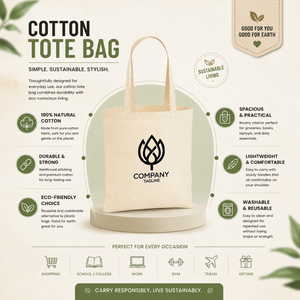 Sac fourre-tout en toile de coton robuste, écologique, réutilisable pour les courses, avec impression de logo personnalisé, poignée en coton, vente en gros - Product Image 5