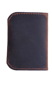 Handmade Genuine Leather Coin Purse Panelled Design Snap Closure Minimalist <b>Wallet</b> Unisex Daily Use - Product Image 5