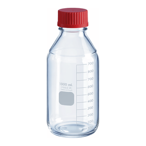 Corning for PYREX Borosilicate Glass Round <b>Media</b> <b>Storage</b> Bottles with High-Temperature Screw Cap for Mixing and Sampling - Product Image 1