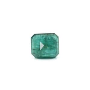 Handcrafted 5.05 Carat Synthetic Emerald Loose Gemstone-Emerald Cut 8x10mm for Fine Jewelry - Product Image 2