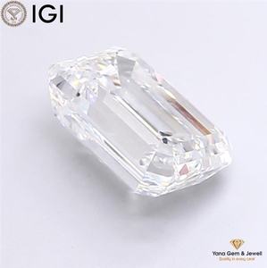 Diamante Cultivado en Laboratorio CVD de Color D y Claridad VVS1, 5.00 Quilates, con Certificado IGI, Corte Esmeralda para Pulsera Solitario - Product Image 4