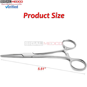 Kelly Forceps Straight 5.5 Inch Stainless Steel German Reusable Dental General Surgery Medic Instruments Hemostatic Clamps - Product Image 6