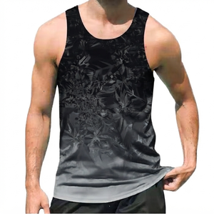 Camiseta Deportiva Formal con Capucha y Logotipo Personalizado al por Mayor, 100% Algodón, Camiseta sin Mangas para Gimnasio, Fitness y Entrenamiento, con Bordado para Hombre - Product Image 1