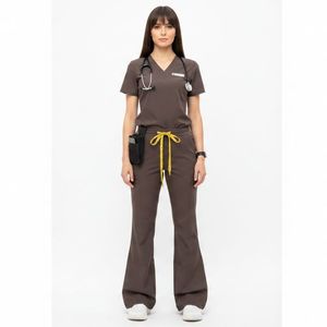 Custom Medical <b>Scrubs</b> <b>Set</b> Nurse Uniform Breathable Comfortable Hospital Workwear OEM Supplier Wholesale - Product Image 1