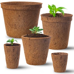 Cilindro cuadrado de fibra de coco para vivero, maceta de flores de jardín, tamaño personalizado disponible, bajo costo de envío - Product Image 6