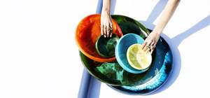 BEST QUALITY HANDMADE CARVED RESIN MODERN LUXURY SALAD SERVER BOWL MODEL ANGEL DESIGN CUSTOMIZABLE WEDDING <b>PARTIES</b> HOME DECOR - Product Image 4