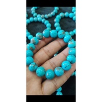 Bracelets en perles de turquoise iranienne naturelle, faits à la main, style bohème, unisexe, cadeau, bijoux de guérison, bracelets tendance