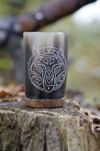 Jarra de Cuerno de Búfalo Hecha a Mano con Diseño Chino Tradicional, Ecológica, en Caja de Regalo, con un Elegante Diseño Romántico, Estilo Antiguo y Natural - Product Image 3