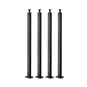 Set di 4 Pali per Ringhiera in Acciaio Inox 42x2x2 con Fori Orizzontali Pre-Forati per Ringhiere da Terrazza - Product Image 6