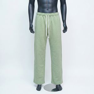 Pantalon de survêtement décontracté en toile pour hommes, en polyester/coton, style streetwear, avec cordon de serrage, respirant, OEM, vente en gros - Product Image 1