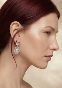 Pendientes de Diamantes Cultivados en Laboratorio de 3.99 Ct, Corte Ovalado, Claridad VVS VS, Oro Sólido de 9K, Colgantes para Boda, Fiesta, a la Moda - Product Image 2