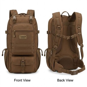 Sac à dos de pêche TAISON SPORTS Premium PU 30-40L avec dos en maille rembourré, logo personnalisé brodé, multi-poches, sac de pêche d'extérieur - Product Image 1