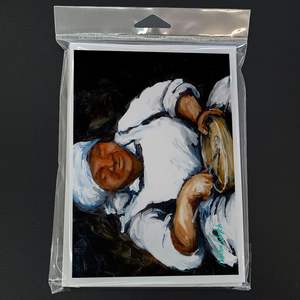 Cartes de voeux pain de maïs eau chaude Pack de 8 capricieux A7 taille 5x7 cartes de note vierges avec enveloppes - Product Image 3