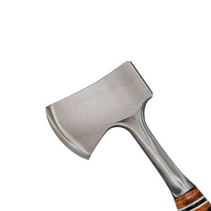 ขวานสแตนเลสแบบแบนพร้อมด้ามไม้พะยูงและปลอกหนัง - Product Image 5