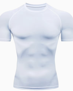 HAWK SPORTS INDUSTRIES Débardeur de compression en polyester tricoté pour homme, col rond, couleur unie, séchage rapide, sans manches, pour le sport et l'entraînement en salle de sport - Product Image 1