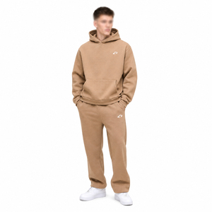 Survêtement Homme Oversize Personnalisable avec Logo, Ensemble Deux Pièces : Sweat à Capuche et Pantalon de Jogging Ample en Molleton de Coton Épais pour l'Hiver, Vente en Gros OEM - Product Image 1