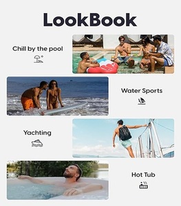 High Quality Sustainable Plus Size Elastic Waist <b>Drawstring</b> Closer Waterproof Breathable Quick Dry Classic Fits Custom Color - Product Image 3