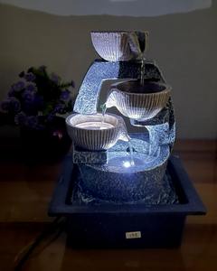 Fuente de Agua 3D de Resina, Decoración Moderna para Mesa de Centro, Artesanía Pintada a Mano, Escultura Artística para el Hogar - Product Image 1