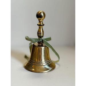 Cloche en laiton au son charmant, polie, de qualité supérieure, clochettes décoratives en laiton Ghanti et cloche de luxe pour la décoration de Noël et de mariage - Product Image 1