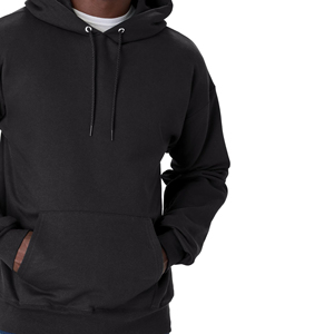 Sudadera con Capucha para Hombre, Color Sólido, Corte Regular, Felpa de Algodón, Informal, para Otoño, con Bolsillo Delantero y Capucha con Cordón Ajustable - Product Image 2