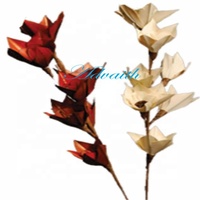 Vente chaude Grand et Mini Arrangement de Bouquet de fleurs séchées de palmier naturel Boutonnière de mariée pour les cadeaux de mariage en gros