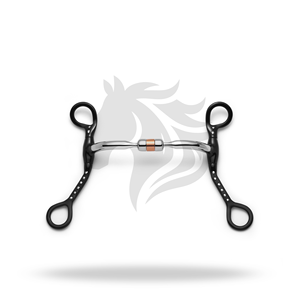 Capsule à tige courte argentée à points pour l'entraînement et le contrôle équestre - Product Image 1