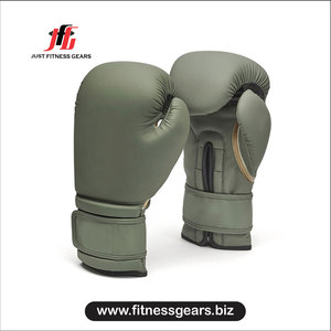 Gants de boxe Just Fitness Gears en PU avec fermeture Velcro, respirants, pour adultes - Product Image 1