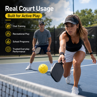 Balles de pickleball jaunes à 40 trous, en plastique durable, haute visibilité, pour l'entraînement, les clubs, le jeu récréatif, logo personnalisé, vente en gros