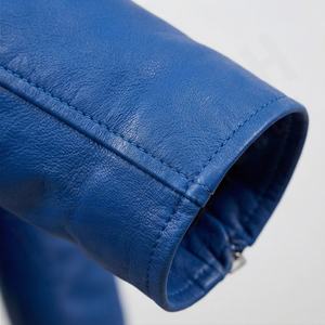 แจ็คเก็ตหนังแท้สำหรับขี่มอเตอร์ไซค์คุณภาพดีที่สุดสำหรับผู้ชาย รุ่นใหม่ล่าสุดสำหรับฤดูหนาว พร้อมแผ่นป้องกันที่ถอดออกได้ สามารถสั่งทำได้ - Product Image 6