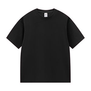 T-shirt pour homme en coton blanc à col rond et manches courtes, coupe classique, décontracté, couleur unie, jersey tricoté, teinture unie - Product Image 4