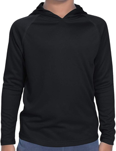 เสื้อฮู้ดตกปลาแห้งเร็ว UPF 50 แขนยาว มีฮู้ดคลุมคอ พร้อมโลโก้ด้านหน้า - Product Image 6
