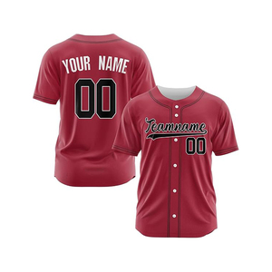 Jersey de Béisbol Personalizado de la Mejor Calidad, Unisex, con Botones, Sublimado, Uniforme de Equipo, Transpirable, Tallas Grandes, Secado Rápido - Product Image 6