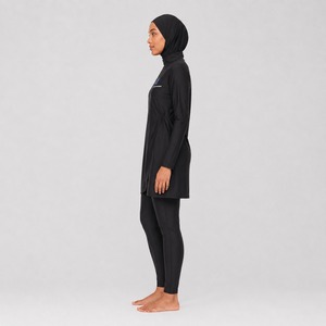 Maillot de bain islamique modeste, nouveau style, grande taille, écologique, imperméable, respirant, en Spandex/Polyester, ensemble Burkini très modeste - Product Image 3