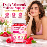 Complément alimentaire en gommes OEM ODM Myo-Inositol & D-Chiro Inositol sans sucre pour le bien-être ovarien des femmes, marque privée